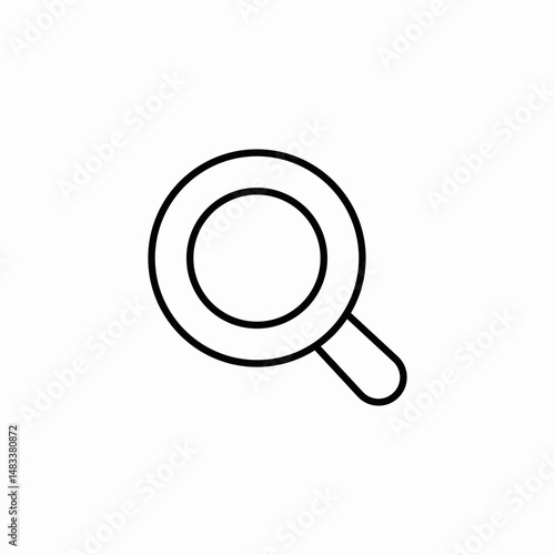 magnifying glass search icon sign vector