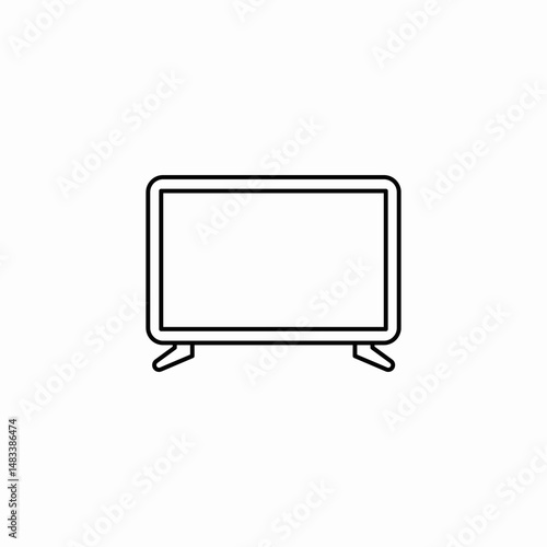 smart tv icon sign vector