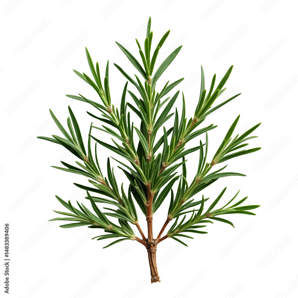 Obraz premium A branch of a rosemary plant