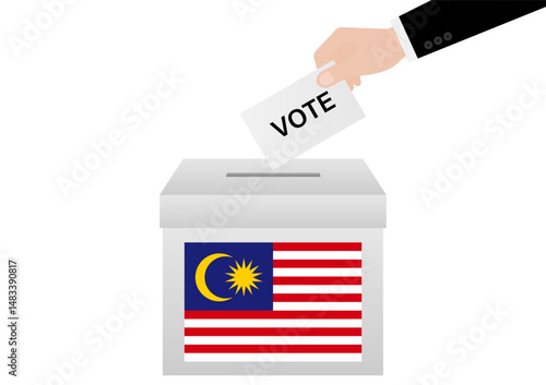 Election in Malaysia. Election Concept. Vector Illustration.
