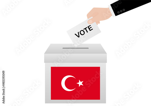 Election in the Turkey. Election Concept. Vector Illustration.