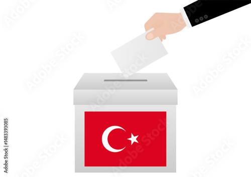 Election in the Turkey. Election Concept. Vector Illustration.