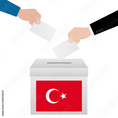 Election in the Turkey. Election Concept. Vector Illustration.