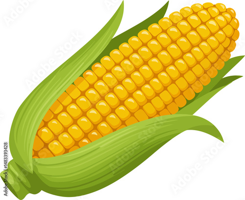 Freshly Harvested Sweet Corn A Vibrant Image of Golden Maize