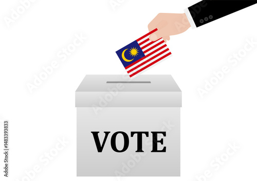 Election in Malaysia. Election Concept. Vector Illustration.
