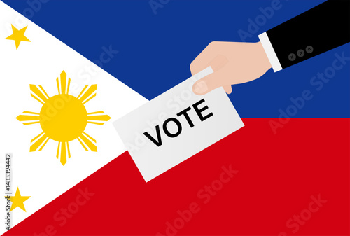 Election in the Philippines. Election Concept. Vector Illustration.