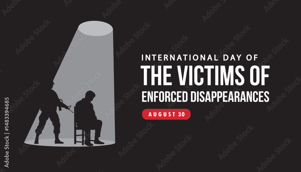 international day of the victims of enforced disappearances vector design concept international day of the victims of enforced disappearances vector design concept