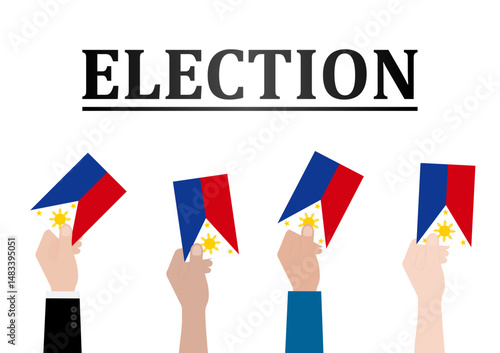Election in the Philippines. Election Concept. Vector Illustration.