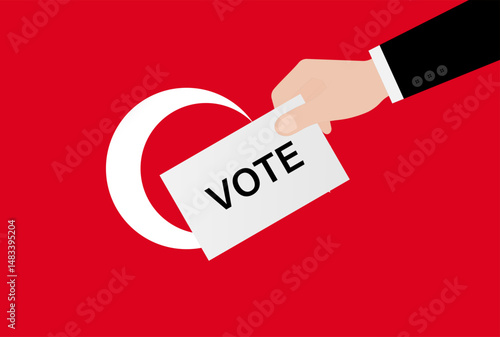 Election in the Turkey. Election Concept. Vector Illustration.