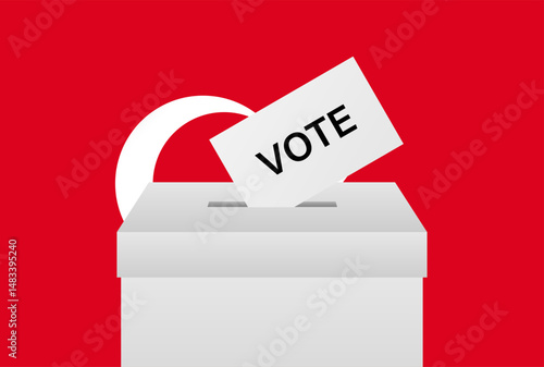 Election in the Turkey. Election Concept. Vector Illustration.
