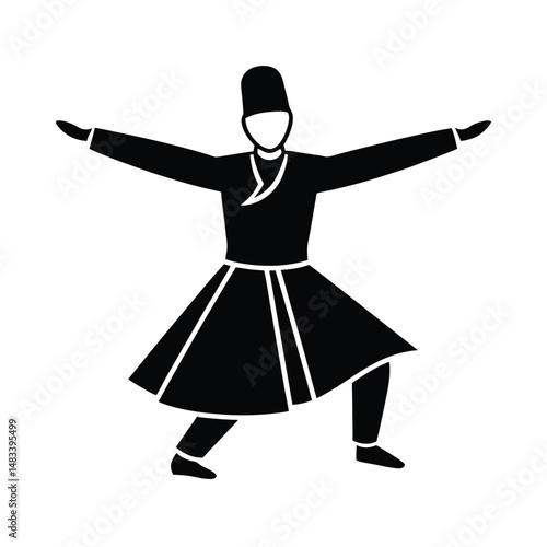 Whirling Dervish Sufi Dance, Turkish Culture, Religious Ceremony
