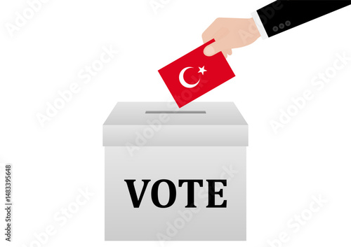 Election in the Turkey. Election Concept. Vector Illustration.