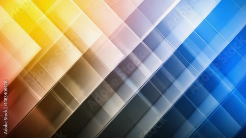 Colorful Abstract Background with Geometric Shapes and Dynamic Lines in Vibrant Hues