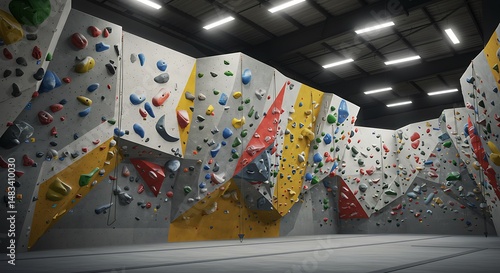 Wallpaper Mural Ascendancy: Indoor Climbing Walls AI Generated Torontodigital.ca