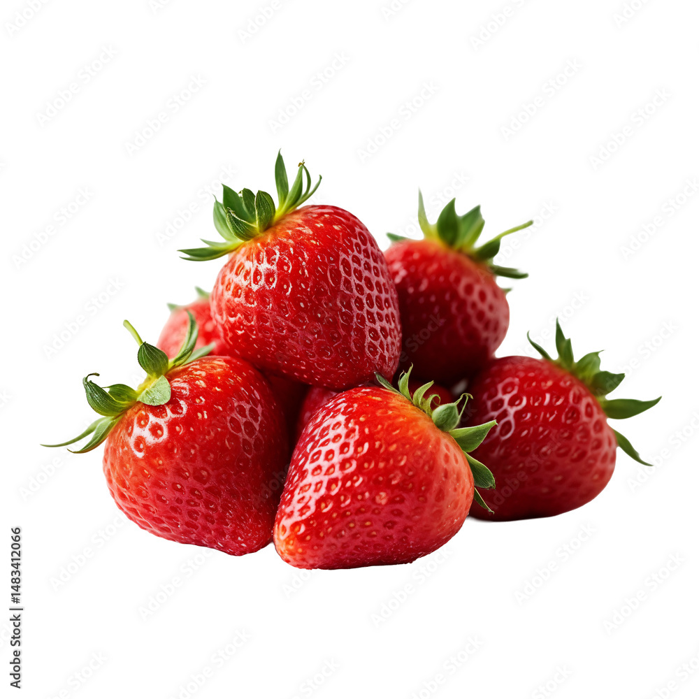 A pile of ripe strawberries A pile of ripe strawberries