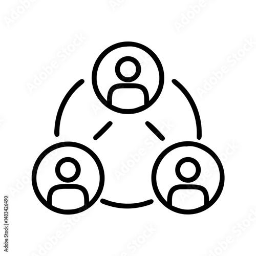 Team Collaboration in Gear Icon Representing Coordinated Teamwork, Process Integration, and Operational Efficiency