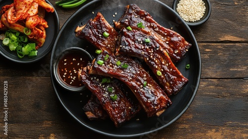 Galbi (Kalbi), Beef Galbi, Marinated Beef Short Ribs, Korean BBQ, Korean Cuisine, Korean Food