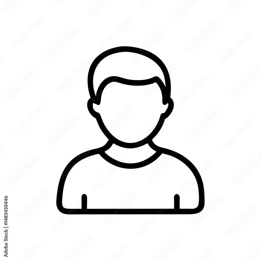 Fototapeta premium User Avatar Icon Representing Digital Identity, Online Profile Picture, and Personal User Representation