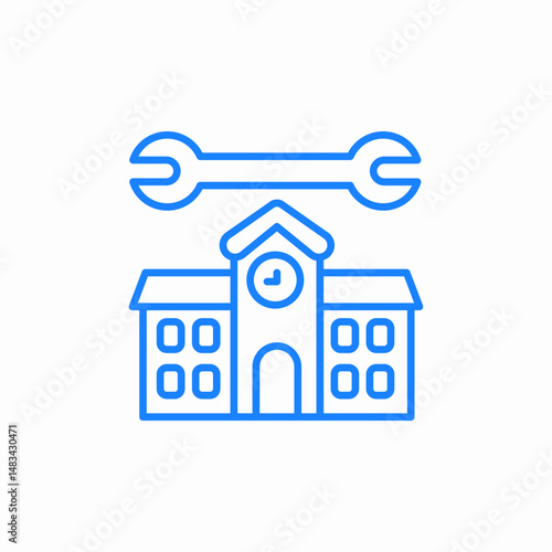 school tools icon sign vector