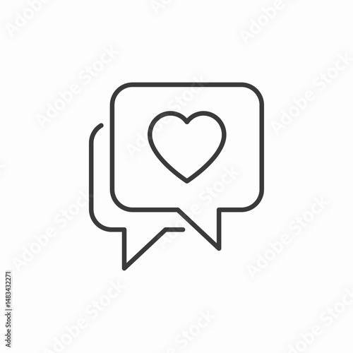 social media like icon sign vector