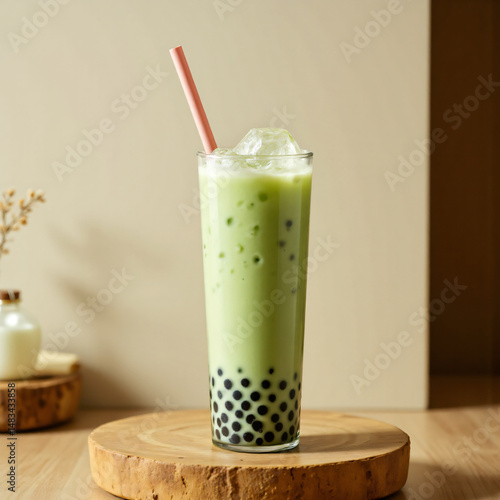 banana smoothie with kiwi fruit