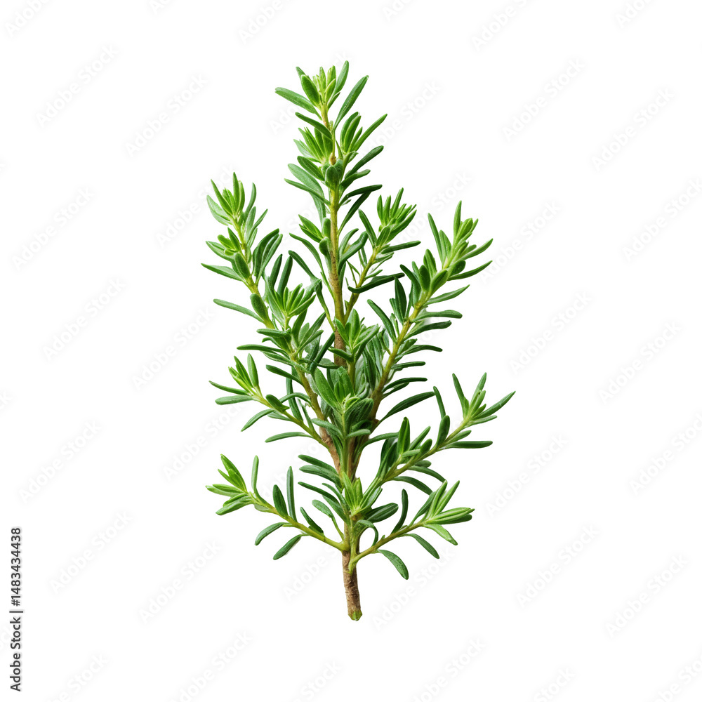 Fototapeta premium A watercolor illustration of a rosemary plant