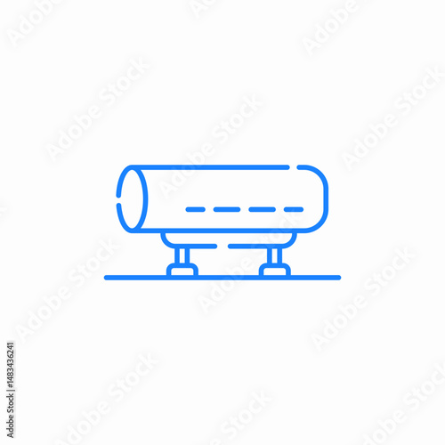 tunnel crawl icon sign vector