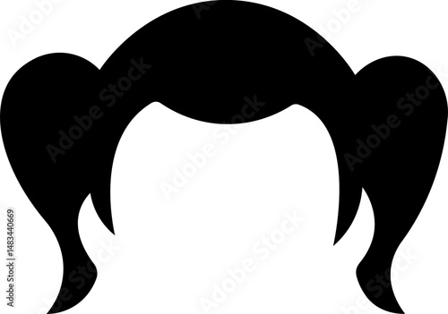 Hairstyle icon set Male Hairstyle Illustration female Hairstyle Illustration Different types of wigs. Black and white vector set of men hairstyle silhouettes Hairstyle icon set editable perfect vector