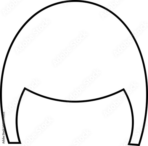 Hairstyle icon set Male Hairstyle Illustration female Hairstyle Illustration Different types of wigs. Black and white vector set of men hairstyle silhouettes Hairstyle icon set editable perfect vector