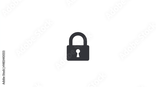 Padlock Icon Security Protection Safety Privacy Cyber Data Encryption Design Symbol