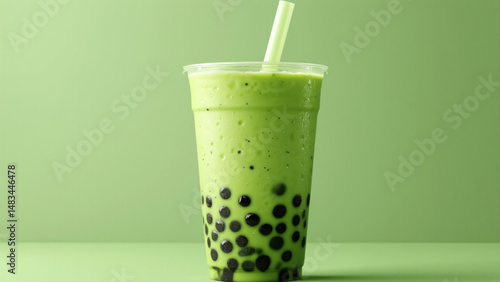 banana smoothie with mint