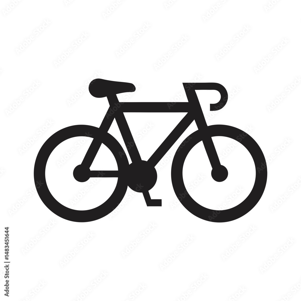 bicycle isolated on white silhouette vector bicycle isolated on white silhouette vector