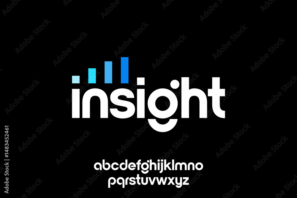 word of insight . modern minimalist clean alphabet font. lowercase bold typography vector illustration design word of insight . modern minimalist clean alphabet font. lowercase bold typography vector illustration design