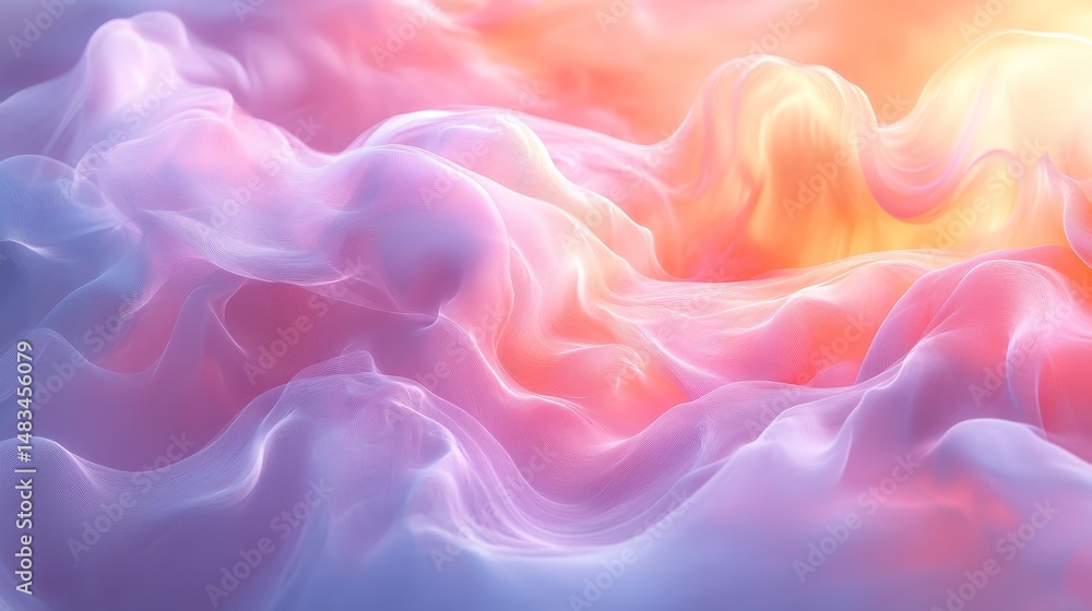 Obraz premium Abstract multicolored fluid forms in motion.