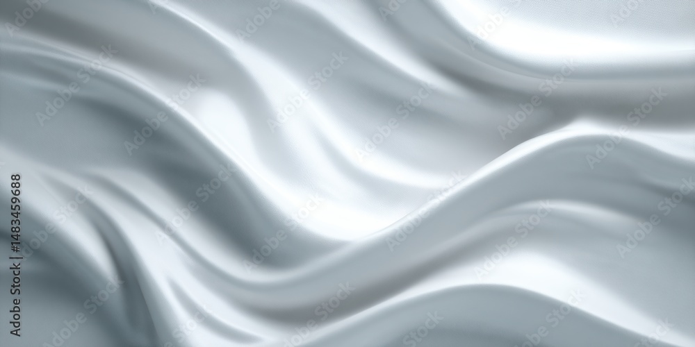 Smooth white satin fabric with soft flowing folds and gentle light shadows
Smooth white satin fabric with soft flowing folds and gentle light shadows