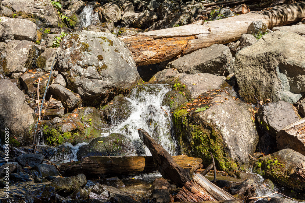 Milky waterfall lake Ritsa. One of the most beautiful waterfalls of the Caucasus. Abkhazia, trip to lake Ritsa. Warm autumn day Milky waterfall lake Ritsa. One of the most beautiful waterfalls of the Caucasus. Abkhazia, trip to lake Ritsa. Warm autumn day