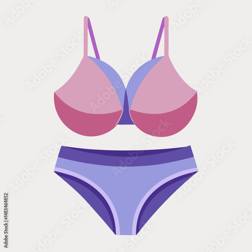pink bra and panties