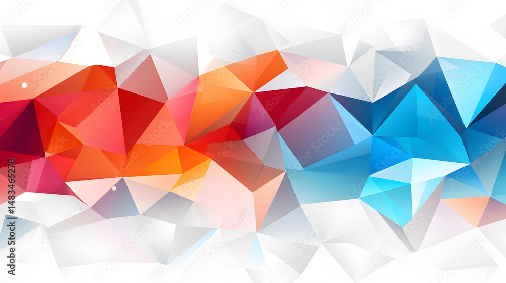 Obraz premium Professional Geometric Abstract Design Background with Colorful Rectangle Shape for Graphic Design Projects
