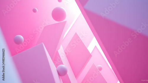 pink abstract background with lines