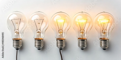 Five Light Bulbs Gradual Il...