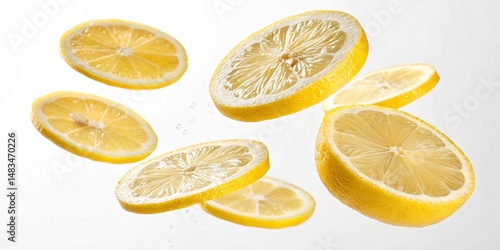 Flying Lemon Slices High-Re...