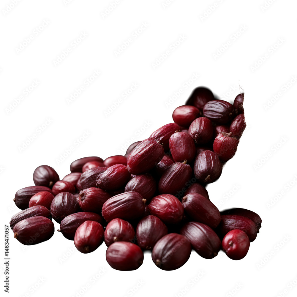 Obraz premium A pile of dark red nuts