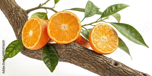 Halved Oranges on Branch St...