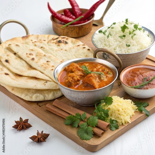 Indian Chicken Curry with N...