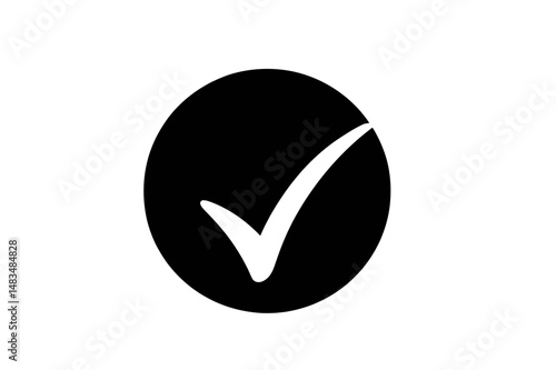 Check mark icon vector illustration symbol design