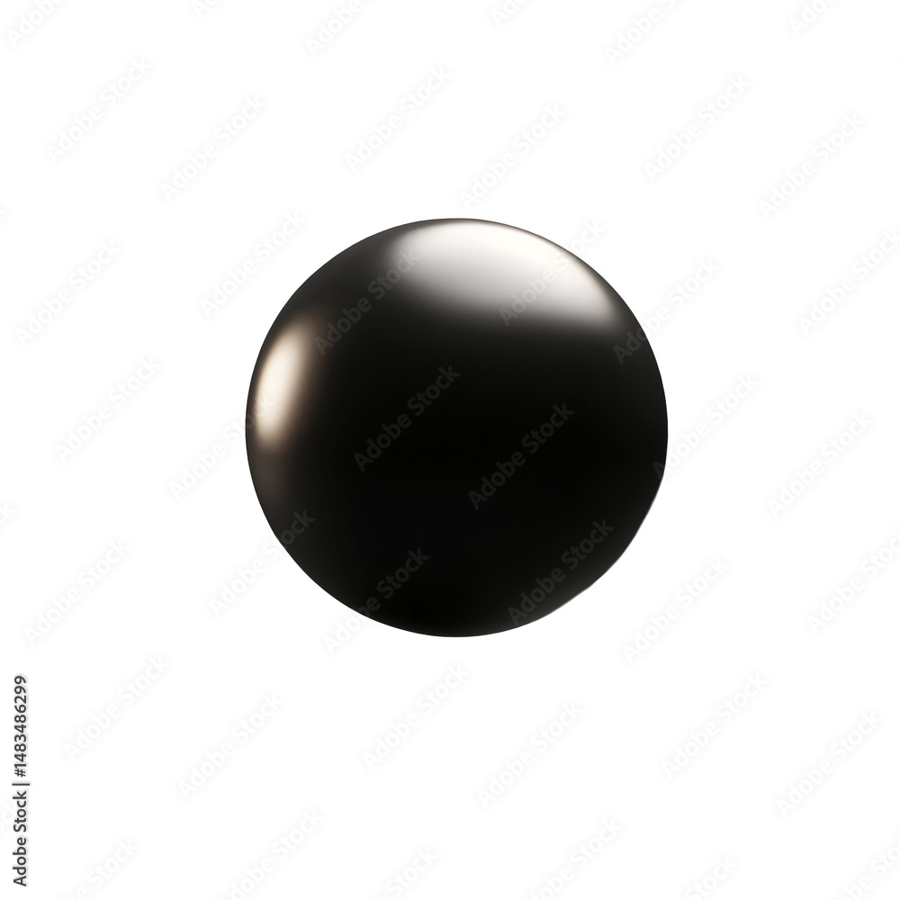 Obraz premium A black sphere