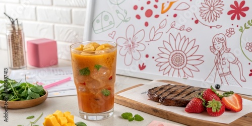 Refreshing Mango Mint Iced ...
