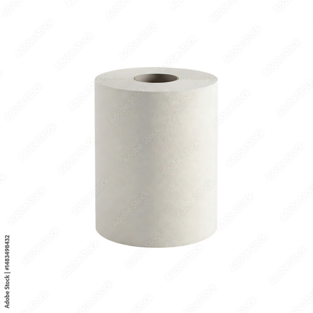 Clean and Practical Roll of White Paper Towels Clean and Practical Roll of White Paper Towels