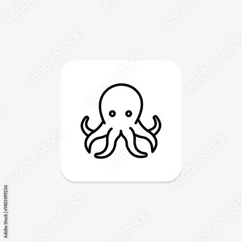 Octopus, vector, pixel perfect, illustrator file