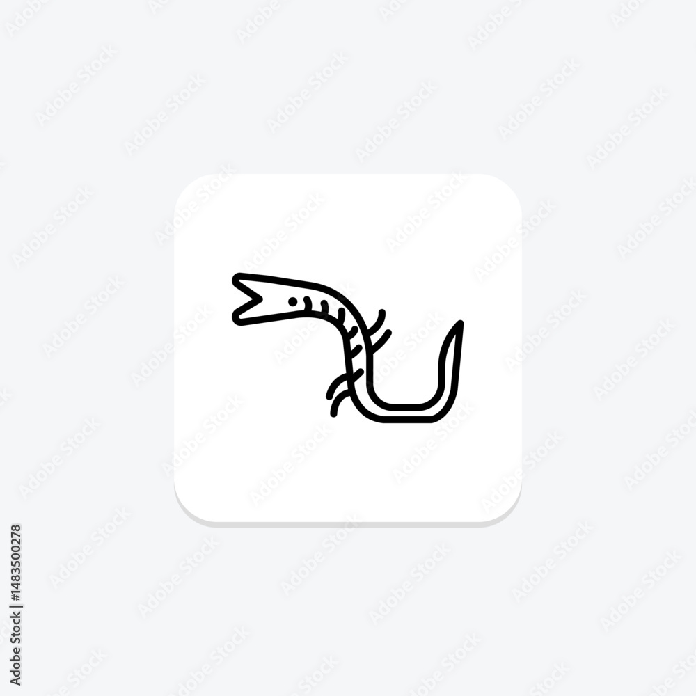 Fototapeta premium Pipefish, vector, pixel perfect, illustrator file
